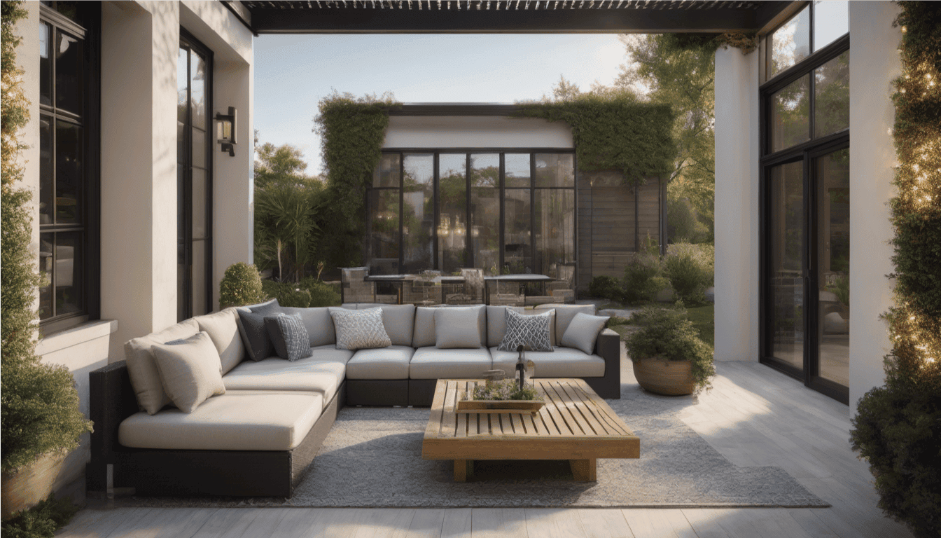 cómo decorar una terraza grande