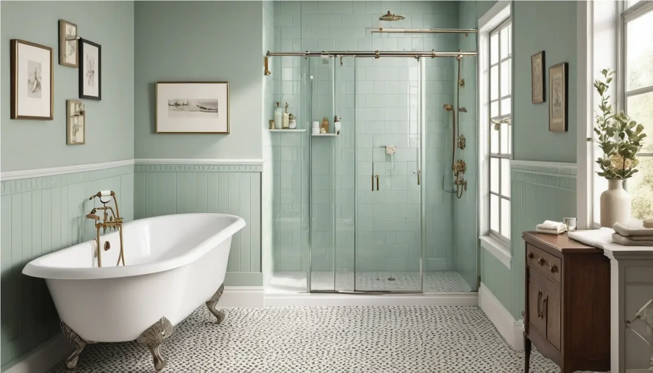 7 consejos clave para decorar baños pequeños con ducha vintage