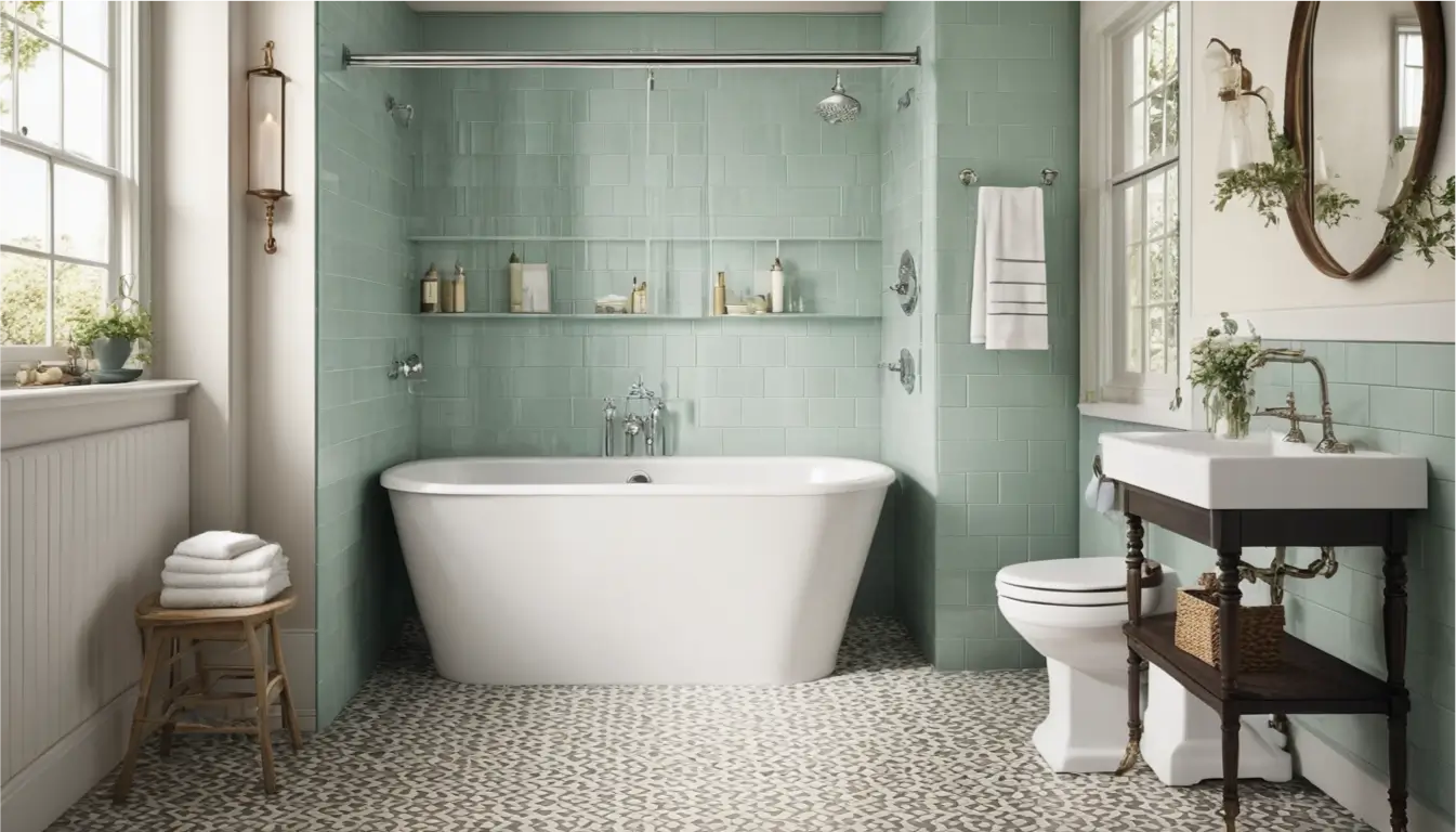 Guía completa de decoración de baños pequeños vintage